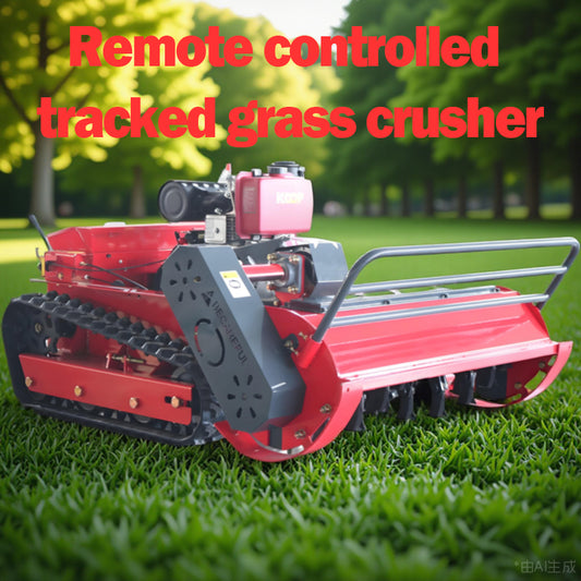 Diesel hybride RC grasbreker met volledig rupsbandensysteem CE-gecertificeerd - krachtige motor en duurzame stalen messen