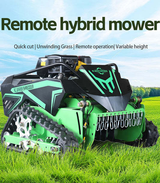 2025 Hybrid Gas-Electric Remote Control Lawn Tractor | EPA/Euro5/CE Hydraulic Lift High Power Commercial Mower Saves 70% Labor