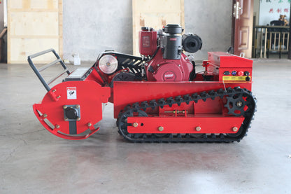 Oil-Electric Hybrid Remote-Control Tracked Brush Cutter | High-Torque | CE Certified | Ideal for Landscaping, Orchards & Slopes