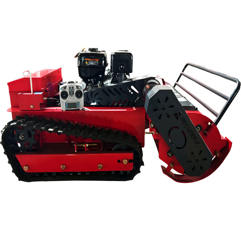 Oil-Electric Hybrid Remote-Control Tracked Brush Cutter | High-Torque | CE Certified | Ideal for Landscaping, Orchards & Slopes